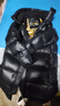 高梵黑金鵝絨服先鋒1.0八格長款羽絨服男女同款冬季厚外套 黑色 S 曬單實拍圖