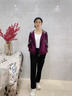 鹿儷秀中年媽媽秋裝外套50歲中老年休閑運(yùn)動(dòng)服套裝女春秋大碼新款兩件套 葡萄紫【高品質(zhì)運(yùn)動(dòng)服】 2XL 【建議125-140斤】 曬單實(shí)拍圖