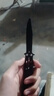蝴蝶梳子蝴蝶甩手刀csgo周邊未開(kāi)刃玩具全鋼折疊刀練習刀防身花式 黑弧頭 送教程視頻 曬單實(shí)拍圖