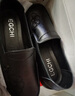 宜馳（EGCHI）媽媽鞋休閑頭層牛皮軟底單鞋防滑平底健步皮鞋 H2167 黑色 41  曬單實(shí)拍圖