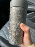 蘇泊爾（SUPOR）純鈦保溫杯男女士大容量泡茶水杯禮盒裝茶水分離高端商務(wù)辦公鈦杯 曜石黑送純鈦茶葉罐-禮盒 420ml 曬單實(shí)拍圖