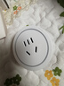 國際電工明裝可移動軌道插座帶開關(guān)滑動電力導(dǎo)軌廚房餐邊柜家用排插壁掛式 白色五孔適配器【氛圍燈】 曬單實(shí)拍圖