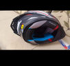 睿覓（RYMIC）摩托車(chē)電動(dòng)車(chē)頭盔全盔3C認證冬季防凍保暖藍牙耳機SR6藍橙XL 曬單實(shí)拍圖