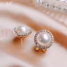 蕉夏圓形貝珠耳釘女2024年新款潮小眾設計感高級生日禮物氣質(zhì)耳飾 圓形貝珠耳釘 曬單實(shí)拍圖