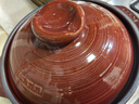 自然廚黑晶紅陶瓷砂鍋淺口煲仔飯干燒耐高溫石鍋寬口鍋魚(yú)頭煲明火沙鍋 【干燒升級】適合4-5人啫啫煲 1.6L 曬單實(shí)拍圖