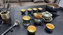 漢帝唐韻（HDTYU）高端鎏金茶具套裝整套功夫茶具辦公家用茶壺蓋碗茶杯茶具禮盒送禮 七彩鎏金完整大套裝 1件 曬單實(shí)拍圖