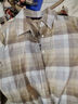 納維凱爾意大利小帆船女士長(cháng)袖格子襯衫全棉親膚襯衣2333073501 砂 L  曬單實(shí)拍圖