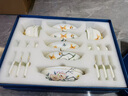 auratic永豐源 幸福春天 24頭陶瓷餐具套裝碗盤(pán)組合 高顏值輕奢 禮盒包裝 6人位餐具套裝 24頭 曬單實(shí)拍圖
