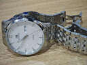 上海手表男士 國民系列 全自動(dòng)機械表對表 簡(jiǎn)約超薄雙歷夜光國表 3112 白面鋼帶男表 曬單實(shí)拍圖