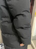 NEW OR MODE長(zhǎng)款羽絨服男士冬季連帽輕薄保暖外套美式寬松休閑面包服男裝上衣 黑色 L 曬單實(shí)拍圖