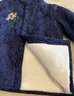 云露雅奶奶冬裝加絨加厚棉襖中老年人女?huà)寢屃㈩I(lǐng)保暖棉服老太太棉衣外套 藍色 3XL 建議105-120斤 曬單實(shí)拍圖