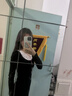 DXOT純欲風黑色蝴蝶結針織連衣裙女春季蕾絲內搭收腰包臀裙子魚尾長裙 連衣裙+背心 M 建議85-100斤 曬單實拍圖