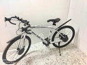 EG7公路自行車(chē)男山地車(chē)越野碟剎成人變速死飛單車(chē)彎把公路賽車(chē)女學(xué)生 26寸24速標配白黑色 默認充氣胎，升級實(shí)心胎聯(lián)系客服 曬單實(shí)拍圖