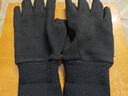 海瀾之家手套男士保暖秋冬季布藝手套半指騎行可觸屏防風(fēng)防寒騎車(chē)滑雪手套 黑色 曬單實(shí)拍圖