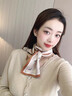 DHKZSTE絲巾女桑蠶絲真絲長(cháng)條絲巾圍巾母親節送女友老婆媽媽長(cháng)輩生日禮物 香檳色小馬 高級感輕奢&百搭實(shí)用 曬單實(shí)拍圖