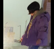 雅鹿兒童男童女童羽絨服2025新款洋氣韓版女孩子大童冬季加厚短款外套 紫色 160cm 曬單實(shí)拍圖