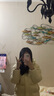 森馬（Semir）輕松羽絨|羽絨服女長(zhǎng)款三防2024冬寬松連帽外套簡(jiǎn)約109724113001 曬單實(shí)拍圖
