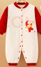 班杰威爾嬰兒衣服秋冬季加厚夾棉連體衣寶寶棉服外套 加厚月亮熊棉衣 90碼 曬單實拍圖