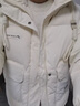 安初夏美式復古羽絨服男士冬季潮牌衣服男款潮流輕薄保暖面包服男裝外套 米白色 XL 曬單實(shí)拍圖