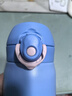 膳魔師（THERMOS）保溫杯膳膳茶春日系列吸管杯大容量杯子帶杯包生日禮物水杯 藍莓汽水【吸管】配包袋 350ml 曬單實拍圖