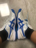 ASICS亞瑟士男子足球鞋碎釘TF C3 FF袋鼠皮 頂級(jí)人草訓(xùn)練鞋緩震耐磨 白/藍(lán) 1113A032-101 42.5 (270cm) 曬單實(shí)拍圖