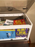 折疊收納箱家用收納衣柜儲物盒零食收納盒玩具整理箱子透明儲物箱 升-象牙白 五面開(kāi)門(mén)/三秒折疊帶 中    號長(cháng)39*寬29*高24cm可收納 曬單實(shí)拍圖