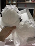 YOSETOC日系內(nèi)衣少女聚攏小胸法式浪漫性感蕾絲無鋼圈純欲風文胸套裝胸罩 白色套裝 70A 32/70AB 曬單實拍圖
