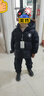 迪士尼兒童羽絨服男童鴨絨中大童保暖加厚外套洋氣童裝 234009黑色 130  曬單實(shí)拍圖
