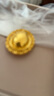六福珠寶光影金系列足金爆閃鴿子蛋5G黃金戒指活口戒 計價(jià) 015015RA 7.89克(含工費1097元) 曬單實(shí)拍圖