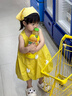 韞舜兒童小方巾頭巾田園圍巾圍脖嬰幼兒出門防風(fēng)紗巾女童攝影拍照領(lǐng)巾 田園方巾【波點黃+格子黃】 45*45 曬單實拍圖
