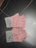 偶森兒童手套冬季針織保暖寫(xiě)字男女童小孩學(xué)生作業(yè)露五指半指上學(xué)翻蓋 曬單實(shí)拍圖