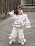 鸞雀翔女寶寶一周歲衣服冬季加絨保暖棉服兩件套冬裝加厚拜年服女童套裝 粉紫色刺繡 加厚女童過(guò)年衣服洋氣 100 身高90-100年齡2-3歲 曬單實(shí)拍圖