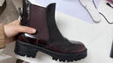 萊爾斯丹[時(shí)光烙印]秋冬新款布洛克英倫風(fēng)切爾西靴復古短靴女5T50708 勃墾第紅色 BOL 38 曬單實(shí)拍圖
