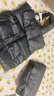 Converse 匡威童裝男女童短款連帽羽絨服冬季新款兒童保暖上衣 正黑色 160 /76 【建議身高152-158cm】 曬單實拍圖