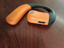 娛品【舒適不漏音】2024新款不入耳骨傳導藍牙耳機掛耳式單耳左右耳通用跑步運動(dòng)久戴不痛長(cháng)續航男女款 黑橙色【藍牙5.4+左右耳通用】 曬單實(shí)拍圖