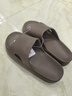 樸西踩屎感夏季涼拖鞋女eva厚底居家用室內外穿情侶軟彈浴室防滑拖鞋 橡木棕【日系MUJI風(fēng)百搭】 44-45 曬單實(shí)拍圖
