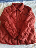 ASK JUNIOR兒童羽絨服男童冬中大童90絨輕暖短款外套新年拜年服 酒紅色 160  曬單實(shí)拍圖
