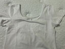 GOLDJEANNIE白色t恤女短袖2024新款低領(lǐng)緊身u領(lǐng)打底衫精棉大領(lǐng)口短款春夏上衣 白色 XL 114-125斤 曬單實(shí)拍圖