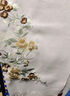 上海故事100%羊毛刺繡披肩女士秋冬季保暖圍巾禮盒保暖圍脖送媽媽送長(zhǎng)輩新年禮物 金鱗牡丹-云霧米 曬單實(shí)拍圖