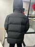 卡爾美（KELME）運動(dòng)連帽棉服冬季新款蓄熱保暖棉衣加厚時(shí)尚面包服 瑪瑙黑 XL  曬單實(shí)拍圖