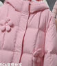 巴拉巴拉兒童長(zhǎng)款羽絨服2024冬季童裝中大童保暖女童外套花朵208424107003 曬單實(shí)拍圖
