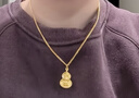 六福珠寶七夕禮物 足金生肖雞守護(hù)使者葫蘆黃金吊墜不含項(xiàng)鏈計(jì)價(jià) 約3.30克 曬單實(shí)拍圖