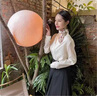 Charm Kendo真絲絲巾女2025新款百搭領(lǐng)巾方巾圍脖生日禮物送女友媽媽 英倫格卡其 送老婆實(shí)用高級感 曬單實(shí)拍圖