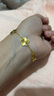 中國黃金（CHINA GOLD）花季黃金手鏈女999足金手串轉(zhuǎn)運珠七夕情人節(jié)禮物送女友老婆媽媽 足金花季手鏈約8.2g【甄選禮盒】 曬單實拍圖
