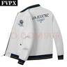 FVPX輕奢高檔品牌新款春秋冬歐洲站潮牌飛行員夾克外套男刺繡棒球服 3601白色 -薄款 XL (120-140斤) 曬單實(shí)拍圖