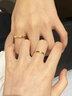 中國珠寶黃金戒指情侶一對足金對戒雙生結(jié)表白結(jié)婚戒指送老婆生日禮物 2.0g-女款 曬單實(shí)拍圖