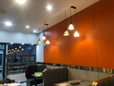 穆朵餐廳吊燈LED北歐創(chuàng)意餐廳燈簡約鉆石飯廳吊燈 3頭長盤 三色款 LED暖光 曬單實拍圖