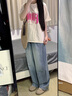 俞兆林闊腿牛仔褲女2025夏季新款小個子寬松直筒褲高腰復(fù)古天絲休閑褲 復(fù)古藍(lán) 【抗皺耐磨呼吸面料】 XL 【推薦125-140斤】 曬單實(shí)拍圖