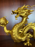 春錦秋鯉黃銅擺件龍年生肖龍家居辦公室前臺喬遷開業(yè)禮品 金龍19# 曬單實(shí)拍圖