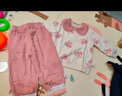 巴厘小豬女寶寶秋裝公主風(fēng)周歲禮服春兒童兩件套 珊瑚粉 90 cm 曬單實(shí)拍圖